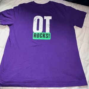 Purple Graphic OT (occupational therapy) Rocks T-Shirt